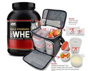 ON 100% WHEY PROTEIN GOLD STANDARD 5 LBS + BOLSO FITMARK THE BOX